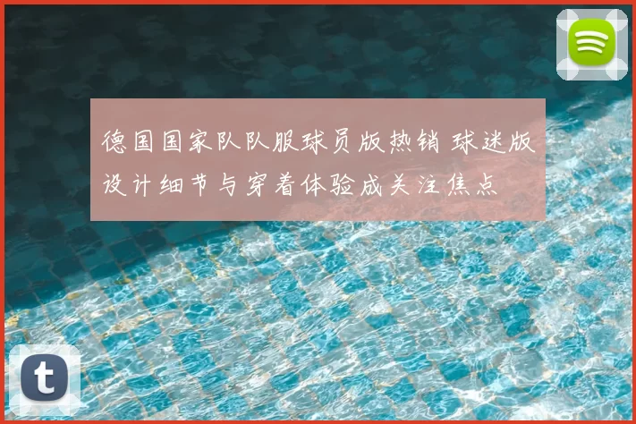 德国国家队队服球员版热销 球迷版设计细节与穿着体验成关注焦点